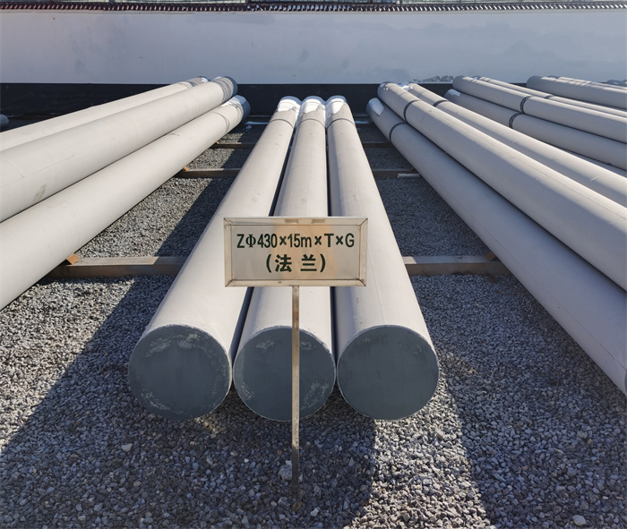 铜山430×15米×T×G砼电力电杆